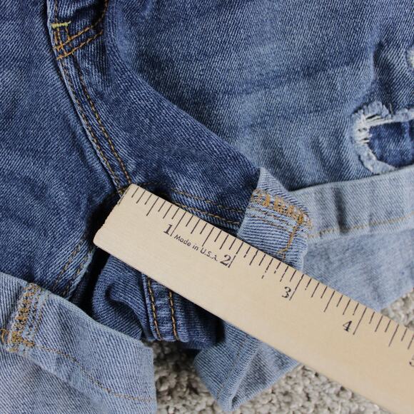 Faded Glory Denim Shorts Womens 12 Blue Cuffed Casual Fit - Picture 6 of 8